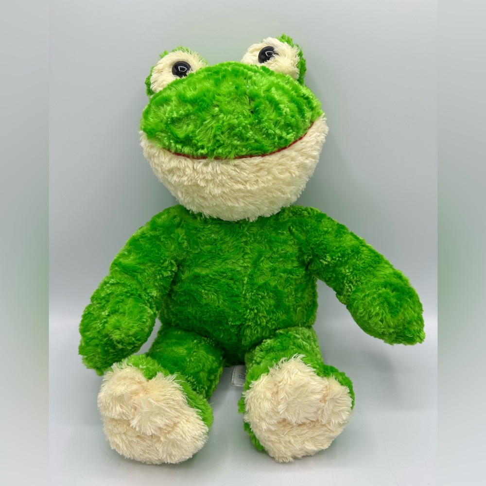 Retired Vintage 2004 Build-a-Bear Friendly Green Frog 18" Plush Stuffed Animal